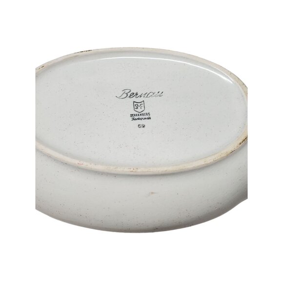 Vintage Bernau Ceramic Handmade & Painted Serving Bowl w/ Handles ~ GERMANY - Picture 3 of 3